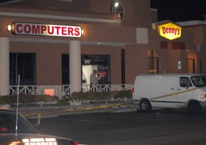 The crime occurred inside e-Chaps Computers and More store at t 2007 W. Avenue K in Lancaster.