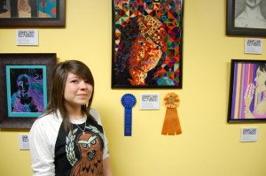 The annual student art exhibit was held at Lancaster City Hall last year, Briana Maclas won "Best in Show" for her self portrait titled "Deconstructed."