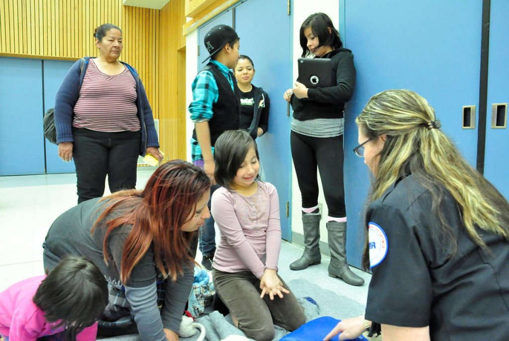 Alexa Gomez learned hands-only CPR Saturday at part of the 6th Annual Dr. Martin Luther King Jr. Day of Service.