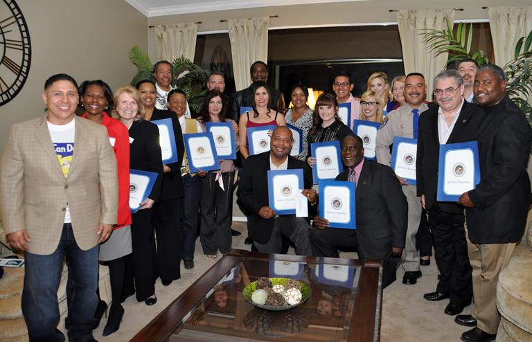 Agents of Change this past weekend recognized several public officials for making positive contributions to the Antelope Valley.