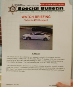 A Tehachapi police detective helped connect the dots after seeing this bulletin.
