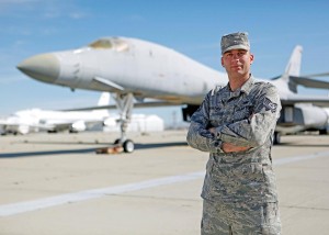Tech. Sgt. Chad McBunch, 31st Test and Evaluation Squadron B-1 crew chief.  (U.S. Air Force photo by Jet Fabara)