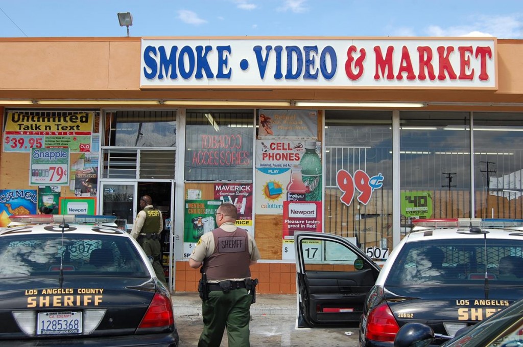 Complaints from the community regarding drug activity at the store prompted authorities to raid the Smoke Video & Market Thursday afternoon.